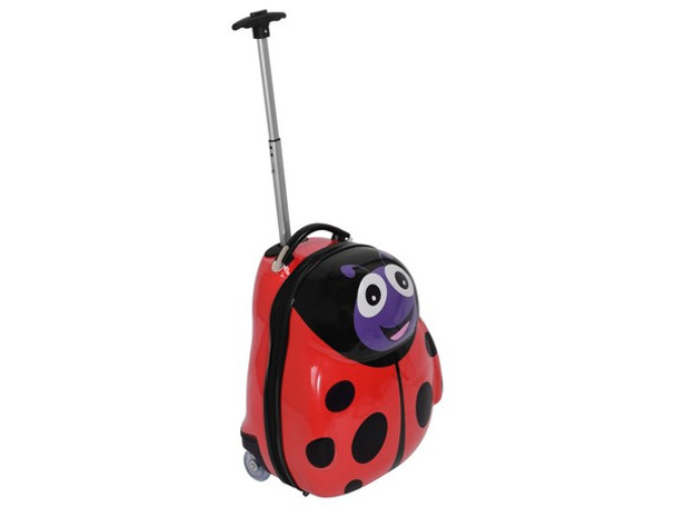 Cartoon Kids Luggage Bag - Ladybird