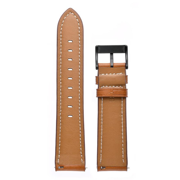 Samsung Galaxy Watch 46mm Leather Watch Band(Brown)