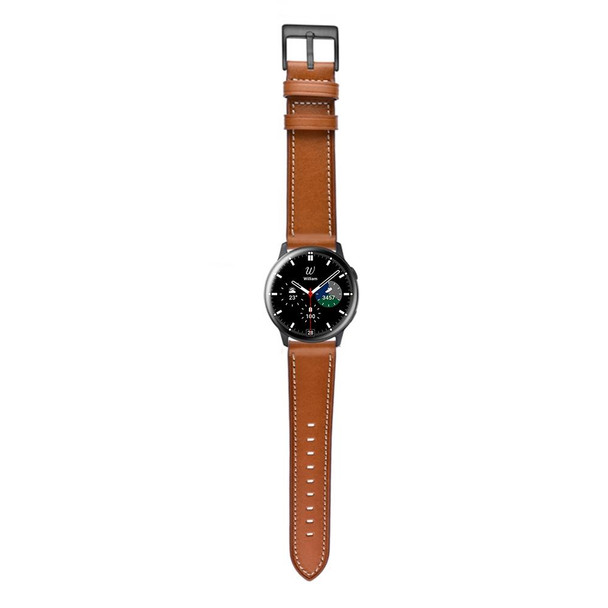 Samsung Galaxy Watch 46mm Leather Watch Band(Brown)