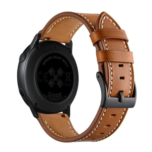 Samsung Galaxy Watch 46mm Leather Watch Band(Brown)