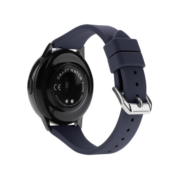 20mm T-shaped Buckle Silicone Watch Band(Midnight Blue)