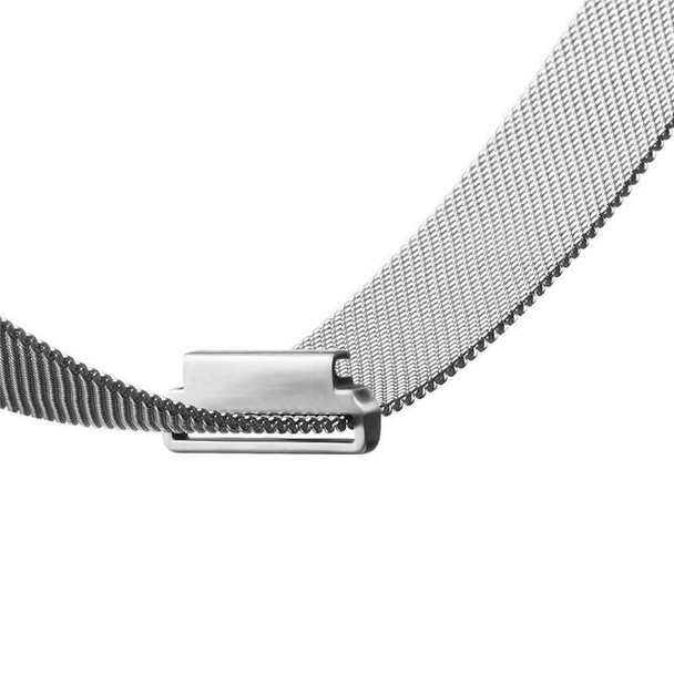 22mm Milanese Stainless Steel Replacement Watchband for Huawei Watch GT2 Pro / Amazfit GTR 2(Silver)