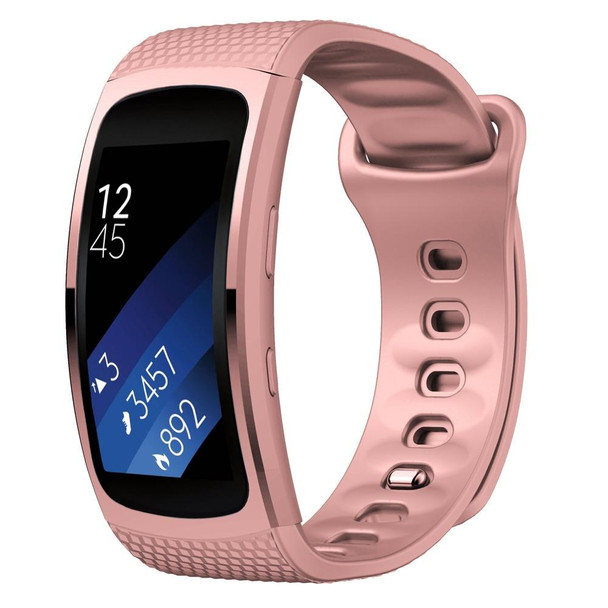 Samsung Gear Fit2 Pro Silicone Watch Band, Size:L(Pink)