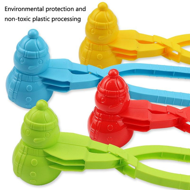 10 PCS YR758 Children Winter Outdoor Toy Snowman 3D Snow & Sand Mould Tool(Yellow)