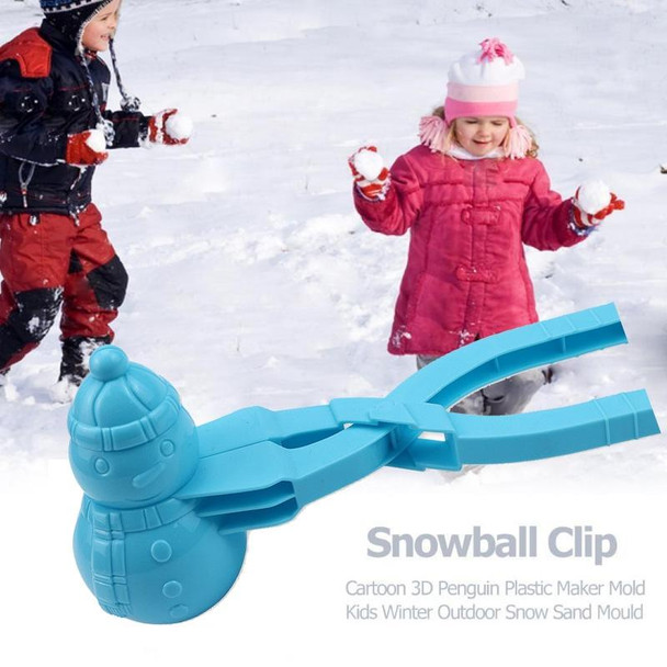 10 PCS YR758 Children Winter Outdoor Toy Snowman 3D Snow & Sand Mould Tool(Blue)