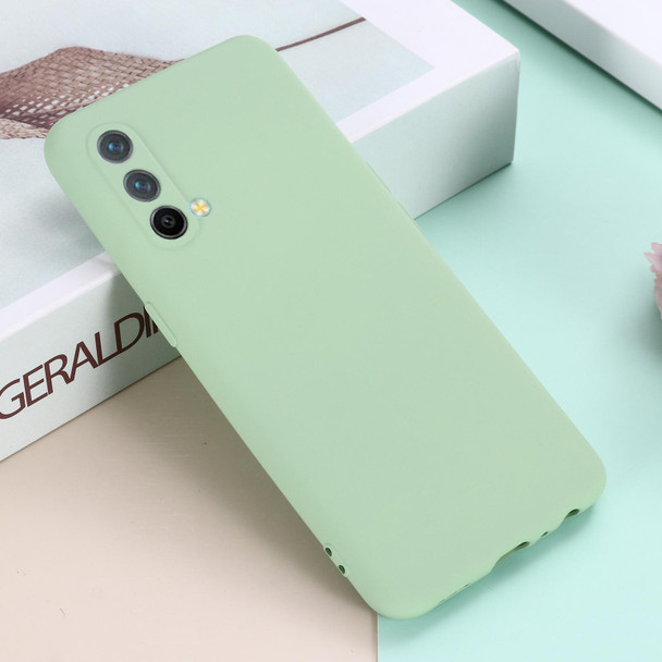 Pure Color Liquid Silicone Shockproof Full Coverage Case - OnePlus Nord CE 5G(Green)