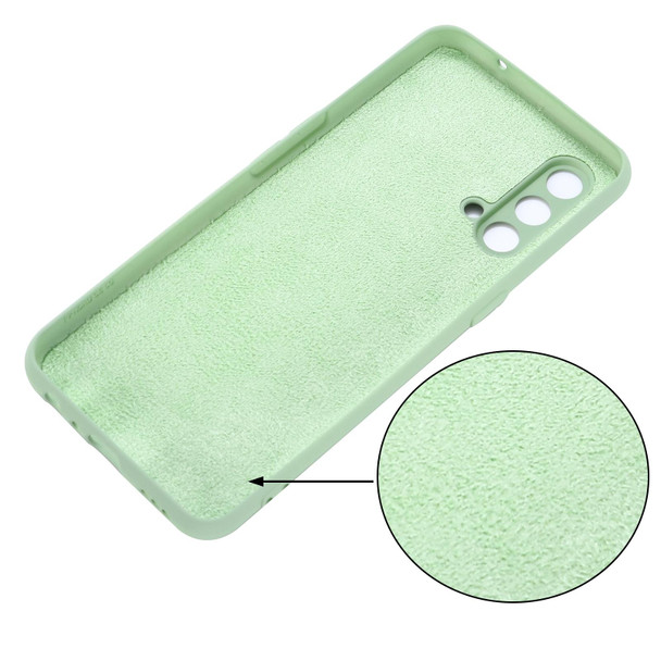 Pure Color Liquid Silicone Shockproof Full Coverage Case - OnePlus Nord CE 5G(Green)