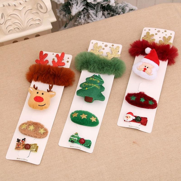 3 Set Christmas Gift Hairpin Brooch Bracelet Christmas Accessories(Deer)