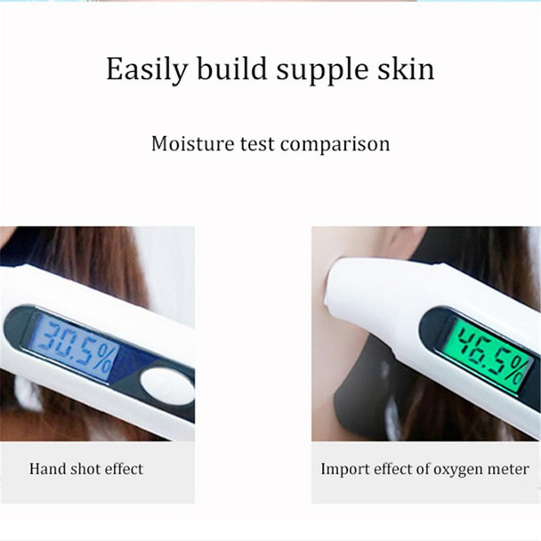 Handheld High Pressure Oxygen Injector Portable Large Spray Facial Moisturizer Household Moisturizing Beauty Equipment, Colour: Cyan