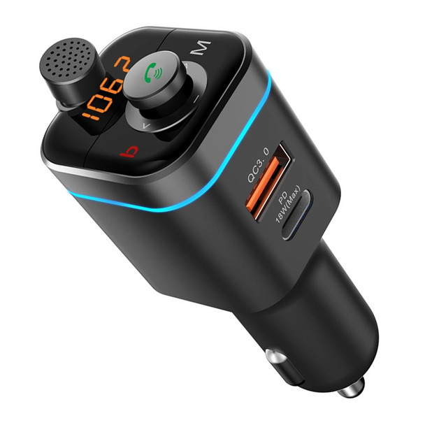 C72 Car MP3 Player Receiver FM Transmitter PD18W USB-C Car Charger Phone Music Player