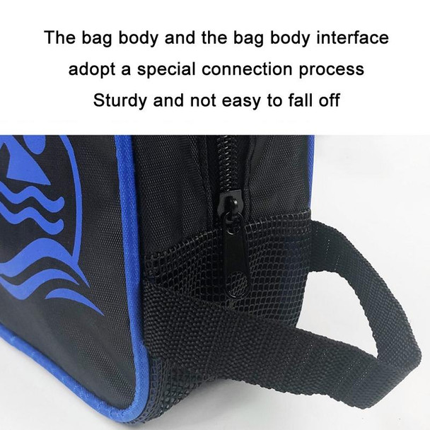2 PCS Portable Storage Beach Swimming Zipper Tote Bag, Color: Blue