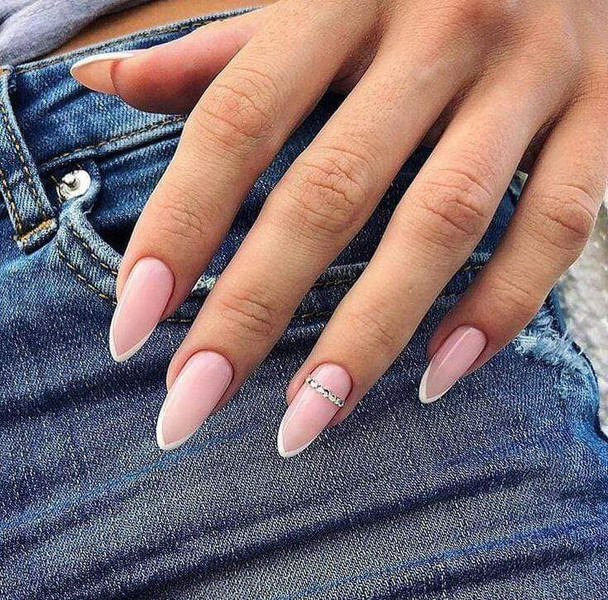 Cute pink nail design 17