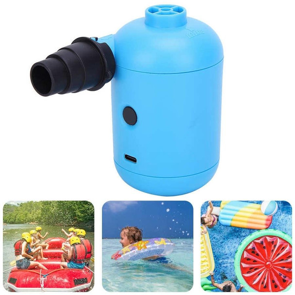 HT-426 USB Electric Air Pump for Rubber Boat Inflatable Bed (Blue)