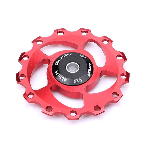 GUB V13 13T Bicycle Rear Derailleur Jockey Wheel (Black Red)