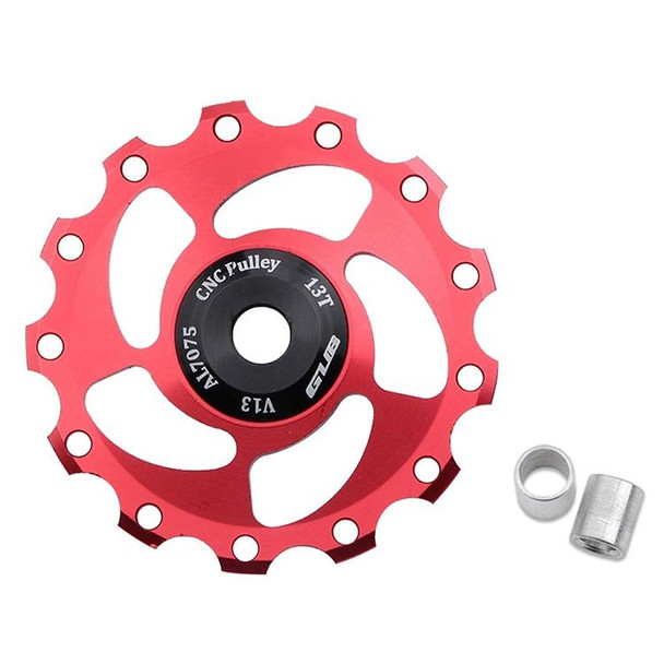 GUB V13 13T Bicycle Rear Derailleur Jockey Wheel (Black Red)