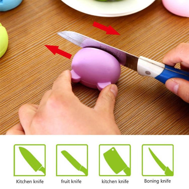 2 PCS  Multifunction Cartoon Design Knife Sharpener(Purple)