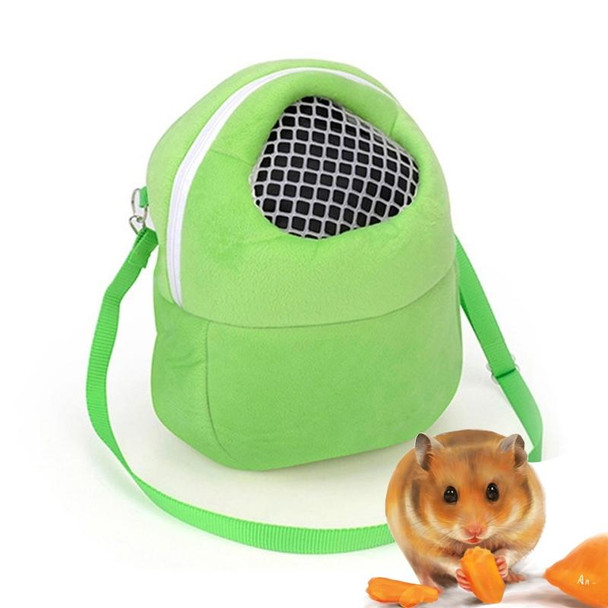 Pet Bag Small Pet Hamster Carrier Pure Color Leash Travel Bag, Size:S(Green)