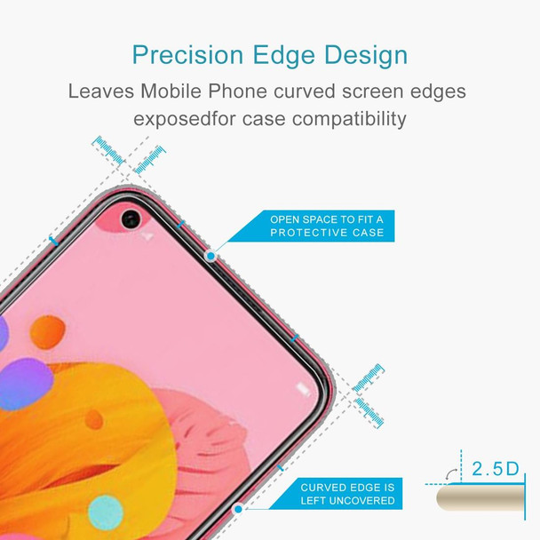 2 PCS 0.26mm 9H 2.5D Tempered Glass Film for Huawei nova 5i