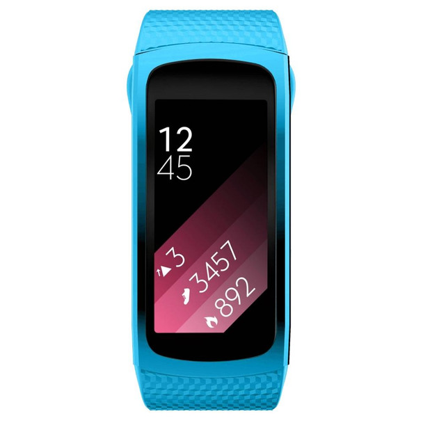 Samsung Gear Fit2 Pro Silicone Watch Band, Size:L(Sky Blue)