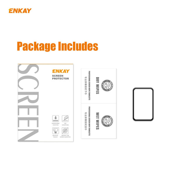 1 PCS - Huawei Honor Watch ES ENKAY Hat-Prince 3D Full Screen Soft PC Edge + PMMA HD Screen Protector Film