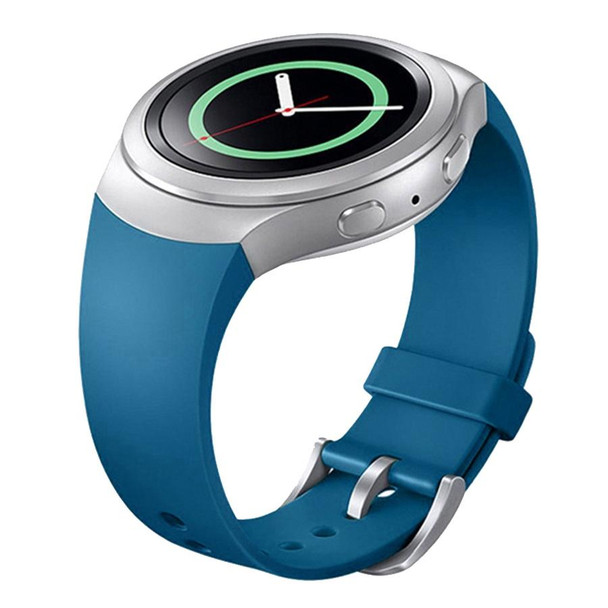 Samsung Gear S2 Sport / Gear S2 Watch Solid Color Silicone Watchband(Blue)