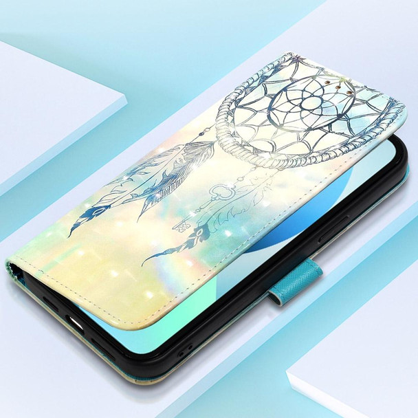 3D Painting Horizontal Flip Leatherette Phone Case - iPhone 14 Max(Dream Wind Chimes)
