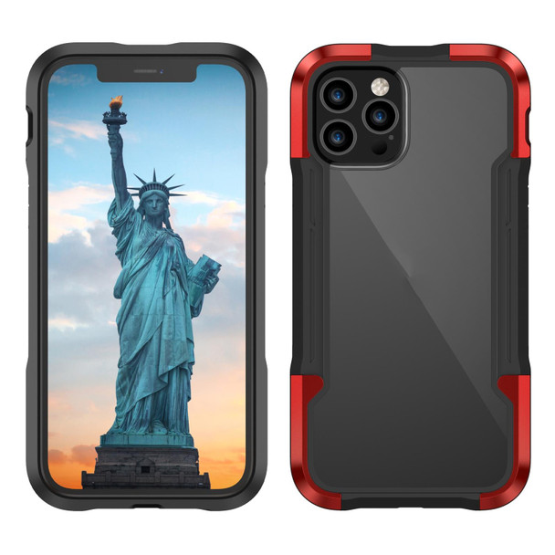 iPAKY Thunder Series Aluminum alloy Shockproof Protective Case - iPhone 12 Mini(Red)