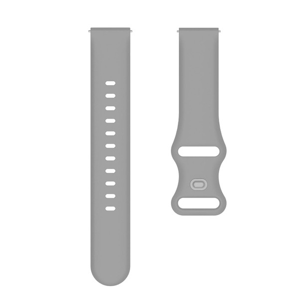 20mm - Amazfit GTS 2e Butterfly Buckle Silicone Watch Band(Grey)