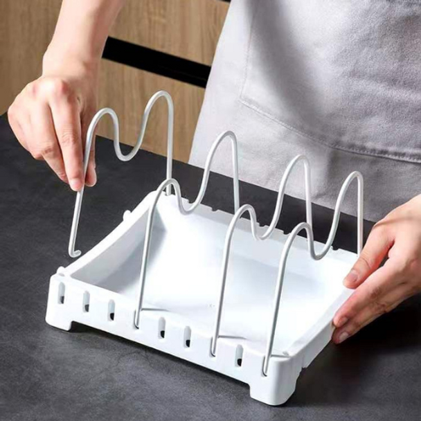 Adjustable Pot Lid Organizer