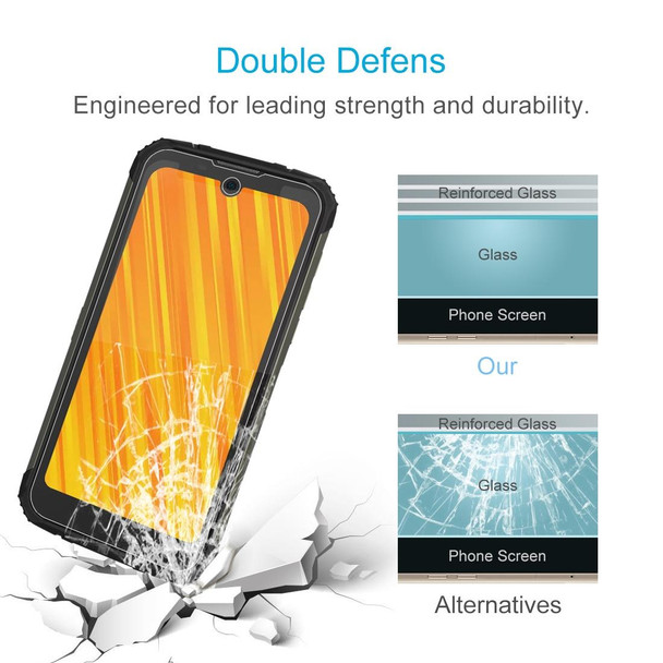 Doogee S59 50 PCS 0.26mm 9H 2.5D Tempered Glass Film