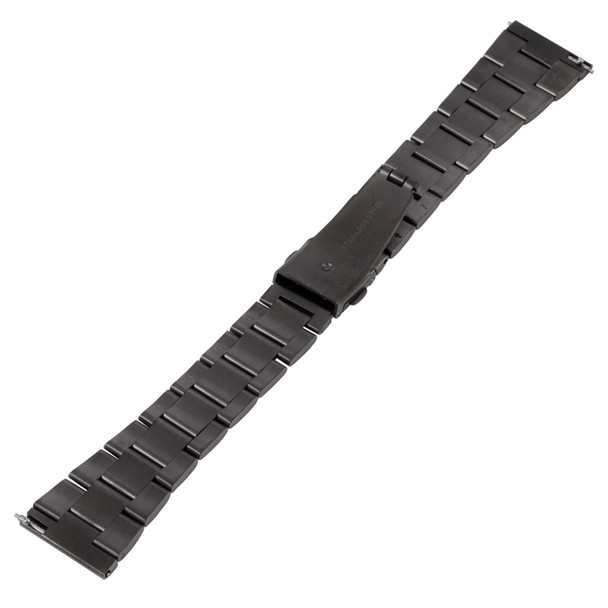 Samsung Galaxy Galaxy Watch 3 45mm / Huawei Watch 3 / 3 Pro 22mm Three-bead Steel Quick Release Watch Band(Black)