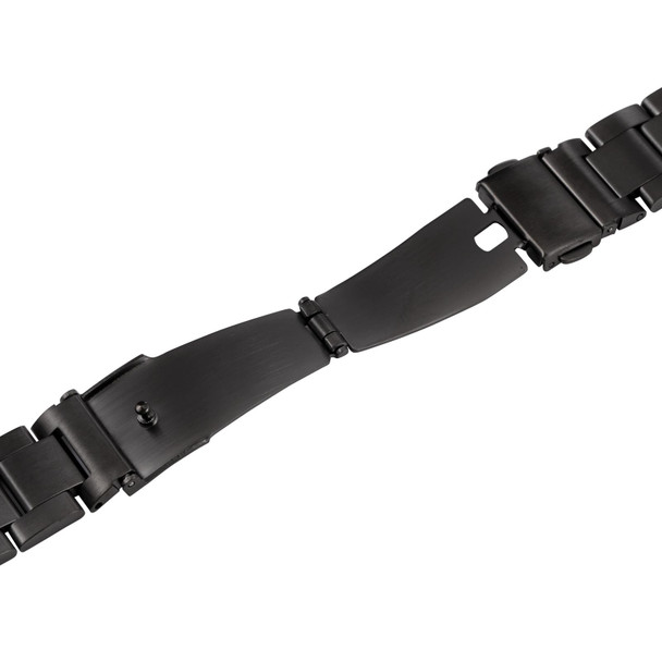 Samsung Galaxy Galaxy Watch 3 45mm / Huawei Watch 3 / 3 Pro 22mm Three-bead Steel Quick Release Watch Band(Black)