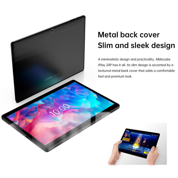 ALLDOCUBE iPlay 20P T1021P 4G Call Tablet, 10.1 inch, 6GB+128GB, Android 11 MTK Helio P60 (MT6771) Octa Core 2.0GHz, Support OTG & FM & Bluetooth & Dual Band WiFi & Dual SIM