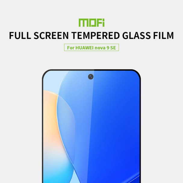 Huawei Nova 9 SE MOFI 9H 2.5D Full Screen Tempered Glass Film(Black)