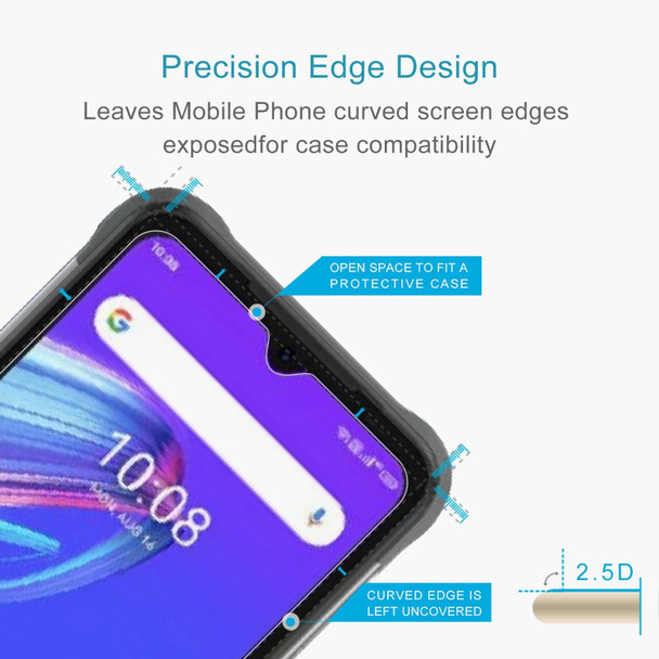 50 PCS 0.26mm 9H 2.5D Tempered Glass Film - Umidigi Bison X10s