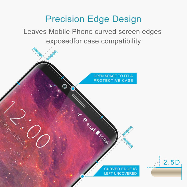 50 PCS 0.26mm 9H 2.5D Tempered Glass Film - Umidigi S2