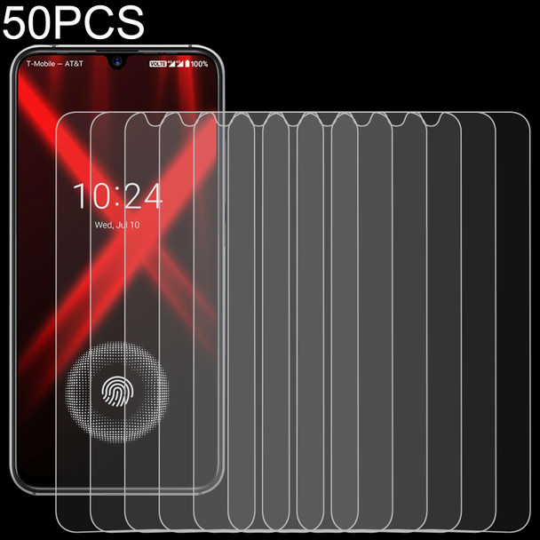 50 PCS 0.26mm 9H 2.5D Tempered Glass Film - Umidigi X