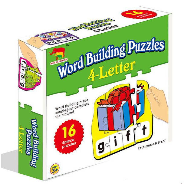 4-Letter Word Building Puzzle