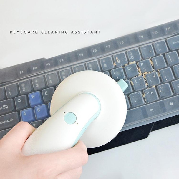 Mini Handheld Desktop Vacuum Cleaner Home Wireless Keyboard Cleaner(Gray)