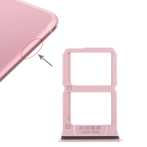 2 x SIM Card Tray for Vivo X9s(Rose Gold)