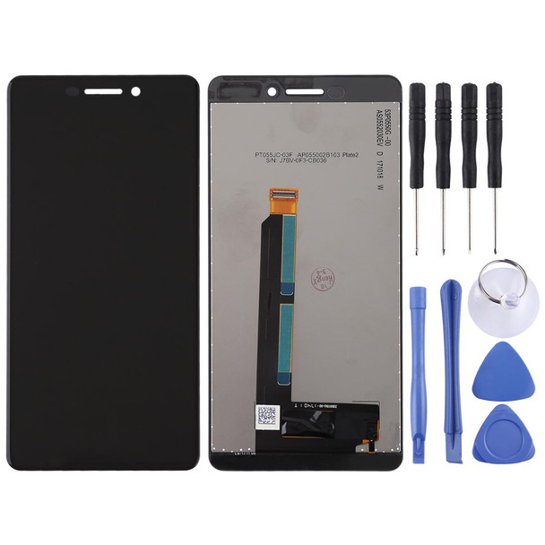 LCD Screen and Digitizer Full Assembly for Nokia 6 2018 / 6.1 SCTA-1043 TA-1045 TA-1050 TA-1054 TA-1068(Black)