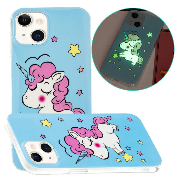 Luminous TPU Soft Protective Case - iPhone 13 mini(Star Unicorn)