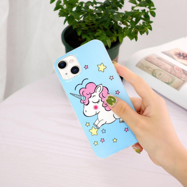 Luminous TPU Soft Protective Case - iPhone 13 mini(Star Unicorn)
