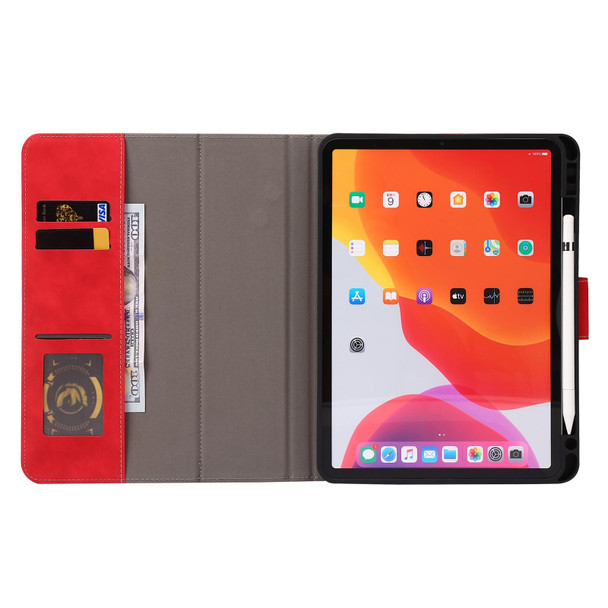Calf Texture Horizontal Flip Leatherette Tablet Case - iPad Air 2022 / 2020 10.9(Red)