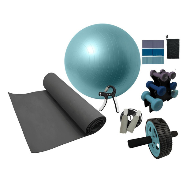 Volkano Active Home Gym Kit 7 Piece Set - Multi