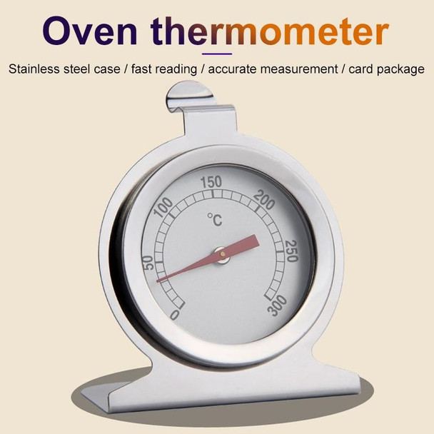 Stainless Steel Oven Thermometer (0~300)(Silver)