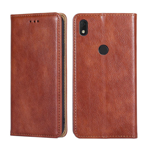 Alcatel Axel / Lumos Pure Color Magnetic Leatherette Phone Case(Brown)