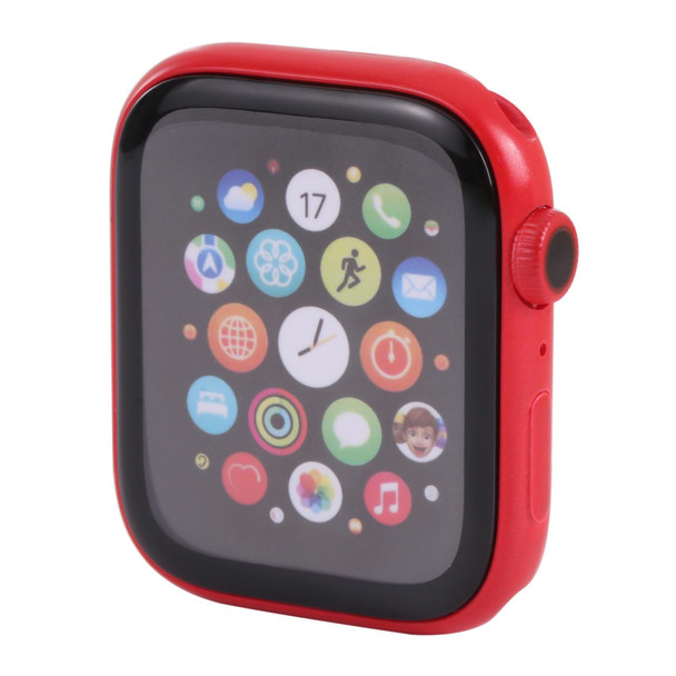 Color Screen Non-Working Fake Dummy Display Model - Apple Watch Series 7 41mm, - Photographing Watch-strap, No Watchband (Red)