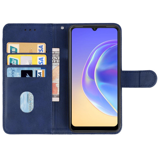 vivo V21e 5G Leather Phone Case(Blue)