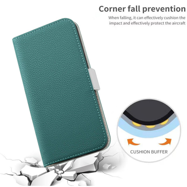 Xiaomi Redmi Note 10 Pro 4G Candy Color Litchi Texture Leather Phone Case(Dark Green)